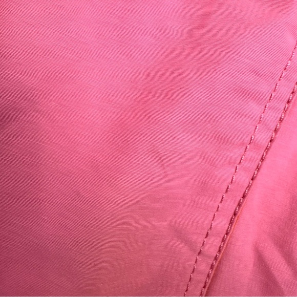 J Crew Perfect Lightweight Jacket Small Pink Orange Zip Hooded with Pockets - Picture 8 of 10